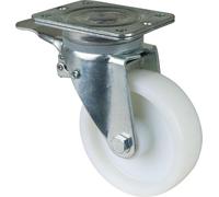 BS Rollen Roulette pivotante pour charges lourdes B10 avec frein diamètre 150mm capacité de charge 600kg roue en plastique couleur naturelle - N120.B10.151