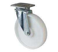 BS Roulettes Roulette pivotante pour charges lourdes B10 diamètre 250mm capacité de charge 1100kg roue en plastique couleur naturelle plateau 200x160m - N100.B10.251