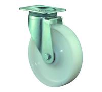 BS Roulettes Roulette pivotante diamètre 200mm capacité de charge 1000kg roue en plastique plaque 135x110mm - L600.B15.200