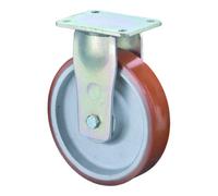 BS Rollen Roulette fixe pour charges lourdes RC100 diamètre 200mm capacité de charge 1000kg plaque de roue PUR 138x110mm - RR110.C10.200