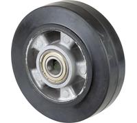 BS Roulettes Diamètre de la roue 160mm Capacité de charge 300kg Roue en caoutchouc plein élastique Longueur du moyeu 60mm - B80.160