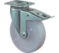 BS Roulettes Roulette pivotante avec frein diamètre 150mm capacité de charge 700kg roue en plastique plaque 135x110mm - L620.B15.150