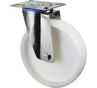 BS Roulettes Roulette pivotante avec plaque à visser Polyamide palier lisse 200 mm 300 kg - H100.A90.200