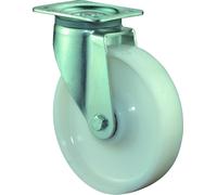 BS Roulettes Roulette pivotante diamètre 200mm capacité de charge 1000kg roue en plastique plaque 135x110mm - L600.B15.200