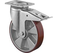 BS Roulettes Roulette pivotante L620.B90.200 avec frein Diamètre 200mm Capacité de charge 800kg Plateau 135x110mm - L620.B90.200