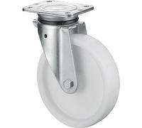 BS Roulettes Roulette pivotante pour charges lourdes B10 diamètre 250mm capacité de charge 1100kg roue en plastique couleur naturelle plateau 200x160m - N100.B10.251