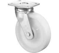 BS Roulettes Roulette pivotante pour charges lourdes diamètre 200mm capacité de charge 1200kg roue en plastique couleur naturelle plaque 138x110mm - RR100.B15.200
