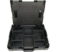 BS Systems L-Boxx 102 noir avec insert pour petites pièces 8 compartiments