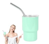 Bsbkoj Verres À Shooter | Gobelet Sublimable 90ml Avec Paille,Bouteilles En Acier Inoxydable Pour Spiritueux, Thé, Whisky Et Événements Comme Mariage