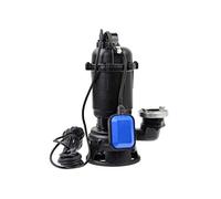 BSD Pompe d'évacuation pour Eaux Usées, Pompe Submersible avec Broyeur et Flotteur, Corps en Fonte - Pompe pour Eaux Chargées WQD-055 - Raccord C Storz - 550W, 17 000L/h, 8m Hauteur de Refoulement