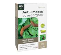 BSI - Anti-Limaces - Protection Contre Les limaces Ou escargots - pour Le Jardin comme Le Potager. Adapté en Agriculture Biologique - sans Danger Envers Les Animaux domestiques - 1,1kg