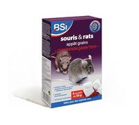 BSI - Anti Rats Et Souris - 150g - Grains - Efficacité Radicale - Generation Grain'Tech - 6 Sachets Céréales De 25g - Prêt A l'Emploi - Pour La Maison Et Autour