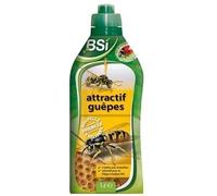 BSI - Attractif Puissant - Pour Piège A Guêpes Et Frelons - Adapté Aux Frelons Asiatiques - Naturel - 1L, Vert / Jaune, Translucide