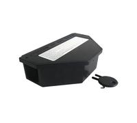 BSI - Boîte à appâts anti-Souris - À garnir et réutilisable - 1 ournie - clipsable - intérieur et extérieur - 16 x 7,5 x 3,5 cm