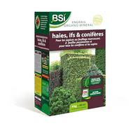 BSI - Engrais - Haie - If - Conifère - Organo-Minéral - Bio - Pour Haie - If - Conifère - Pour Les Espèces Au Feuillage Marcescent A Feuilles Persistantes - Et Sapins - 4Kg - Jusqu'à 40 m² - UAB