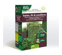 BSI - Engrais - Haie - If - Conifère - Organo-Minéral - Bio - Pour Haie - If - Conifère - Pour Les Espèces Au Feuillage Marcescent A Feuilles Persistantes - Et Sapins - 4Kg - Jusqu'à 40 m² - UAB