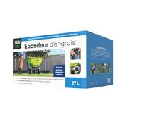 BSI - Epandeur d'Engrais - Répartition Uniforme - Polyvalent - Pneus Increvables - avec Housse - 27L
