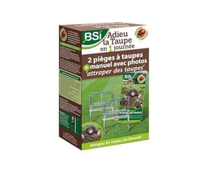 BSI - Lot 2 Pièges A Taupes - Haute Qualité - Métal Galvanisé - Ressort Puissant Et Rapide - Efficacité Supérieure - Facile à Installer, Gris
