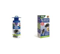 BSI - Piège A Mouches - Attrape Et Digère Jusqu'à 20 000 Insectes - avec 11 (10+1) Attractifs - pour Toute Une Saison - Usage Extérieur - Prêt A l'emploi - Réutilisable