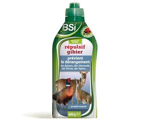 BSI - Répulsif Gibier - Granulés pour Épandre - Produit Naturel - Base Végétale - Prévient la Gêne des Faisans - Chevreuils - Lièvres - Lapins - Prêt A l'Emploi - 600 g