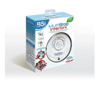 BSI Répulsif ultrasons et électromagnétique – Contre insectes et rongeurs – 150 m² – Blanc