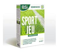 BSI - Semences De Gazon - Sport Ou Jeu - Avec Enrobage Protecteur - Très Haute qualité - Jusqu'à 50 m² - 1Kg