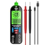 BSIDE A1X Multimètre Numérique Intelligent Mini Testeur Électrique Rechargeable avec Nouvel Écran ID Détecteur de Tension Sans Contact Testeur de Continuité Capacité Ohm Diode Câble Sous Tension