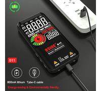 BSIDE-Multimètre numérique intelligent, voltmètre EMF, tension CC, puzzles AC, Itor Ohm, diode en direct, testeur multifonction, chargement USB, 9999 A10-Lithium Battery