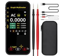 BSIDE Multimètre numérique portable 20 000 mots mV Voltmètre rechargeable Écran TFT 3,2" Multimètre compact avec mode d'enregistrement Mesure la résistance Capacité Diode Max Min Ave Calcul