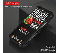 BSIDE multimètre numérique portatif intelligent 9999 EMF voltmètre DC AC condensateur de tension Diode ohmique testeur multifonction en direct A10-Lithium Battery