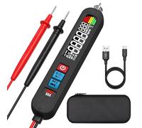 BSIDE S5X Stylo Multimètre Numérique Rechargeable avec Grand Écran Couleur VFD Détecteur d'Électricité Sans Contact Capacimètre Testeur Électrique Automatique de Tension Continuité Ohm avec Étui