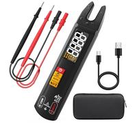 BSIDE U1 Mini Multimètre Numérique Pince Ampèremétrique Ouvert AC DC Grand LCD Couleur Testeur Automatique de Tension Courant Résistance et Continuité Capacimètre Détecteur de Courant Rechargeable