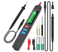BSIDE Z1 Kit Testeur de Tension Sans Contact Unipolaire Multimètre Automatique avec Pinces Crocodiles, Pointes d’extension, Câble de Test 2m, Testeur de Tension Ohm Continuité Phase Capacité Diode