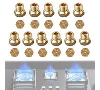 BSITSSS Lot de 11 Gicleur Gaz Butane, 2×0.5mm,1×0.65mm,3×0.7mm,2×0.87mm, 1×0.9mm,1×0.95mm,1×1.02mmGicleur Gaz Bouteille, Gicleur Gazde Ville, Injecteur GazButane, Buses et Injecteurs