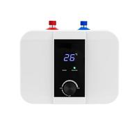 BSJAHTOP 1500W 6L Chauffe Eau électrique avec LED D'écran Température 0-65℃ | 220V 50Hz Chaudière Sous L’évier avec Soupape Sûreté IPX4 Niveau D'étanchéité pour Cuisine, Salle de Bain
