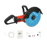 BSJAHTOP 3500W Scie Béton électrique Profondeur Coupe 85-140mm, 3800tr/min | 350mm Tailleur de Pierre Portable Humide Sèche avec Couvercle de Protection Réglable pour Béton, Granit et céramique