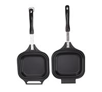 BSLSVGE Poêle à crêpes en fer Double face, poêle antiadhésive à chauffage uniforme pour les Restaurants, usage domestique, Durable, facile à nettoyer, conception compacte