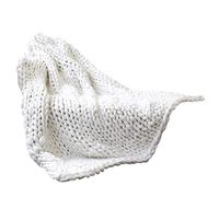 BSTCAR Couverture tricotée, Confortable à la Mode, élégante, Faite à la Main, Couverture au Crochet, Grand Tricot Grossier, Couverture tricotée, décoration de la Maison,