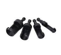 BSTiltion Jeu de 4 Coupe-bouchons en Acier au Carbone, Tige Hexagonale de | Construction Robuste en Acier au Carbone, pour Perceuse à Colonne ou Outils électriques, Crée des Trous de Vis Dissimulés