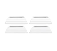 BSTiltion Jupe de Poteau en Vinyle, Couverture de Base Fendue 4x4 Pouces | Garniture de Colonne Décorative avec Matériau en Vinyle Imperméable à Faible Entretien, Installation Facile sans Retirer le