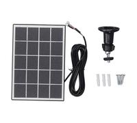 BSTiltion Panneau solaire 3 W - Chargeur monocristallin efficace pour caméra de sécurité extérieure, support d'alimentation stable pour anneau et systèmes (noir)