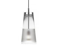 Bsweden Suspension Manhattan 50 verre transparent. bande horizontale givrée