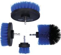 Brilliant Tools - Jeu de brosses pour perceuse BT103110-4 - Poils durs et souples - 4 pièces