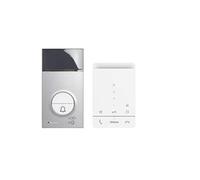 Kit interphone 1 maison 2 lignes avec panneau LINE 3000 et téléphone mains libres CLASSE 100 BTICINO 364232 blanc