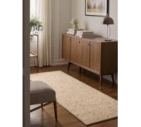 BT Carpet Wolly Tapis de Salon - Tissu Plat à Poils Courts Aspect Laine Skandi Skandi Salle à Manger, Salon, Chambre d'enfant, Chambre à Coucher, crème, 80 x 300 cm