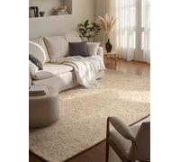 BT Carpet Wolly Tapis de Salon - Tissu Plat à Poils Courts Aspect Laine Skandi Skandi Salle à Manger, Salon, Chambre d'enfant, Chambre à Coucher - Crème 100 x 140 cm