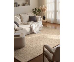 BT Carpet Wolly Tapis de Salon - Tissu Plat à Poils Courts Aspect Laine Skandi Skandi Salle à Manger, Salon, Chambre d'enfant, Chambre à Coucher, crème, 80 x 150 cm