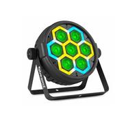 BeamZ Lighting Projecteur PAR LED BT420 – 7x10W RGBW, DMX, gestion audio, télécommande incluse