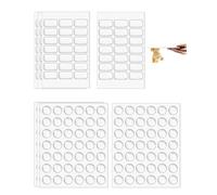 BTACGWP 252 Pastilles Adhésives Double Face Transparentes (8 Feuilles), Points de Colle Rectangulaires Amovibles pour Fixation Poster, Photo et Déco