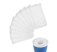 BTACGWP Filtre Skimmer Piscine Lot de 10, Préfiltre Panier Nylon Élastique Haute Résistance, Protège Pompe & Réduit Maintenance pour Bassin, Spa, Jacuzzi & Aquarium